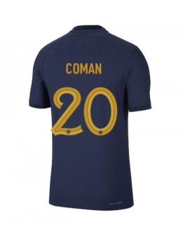 Moški Nogometna dresi replika Francija Kingsley Coman #20 Domači SP 2022 Kratek rokav